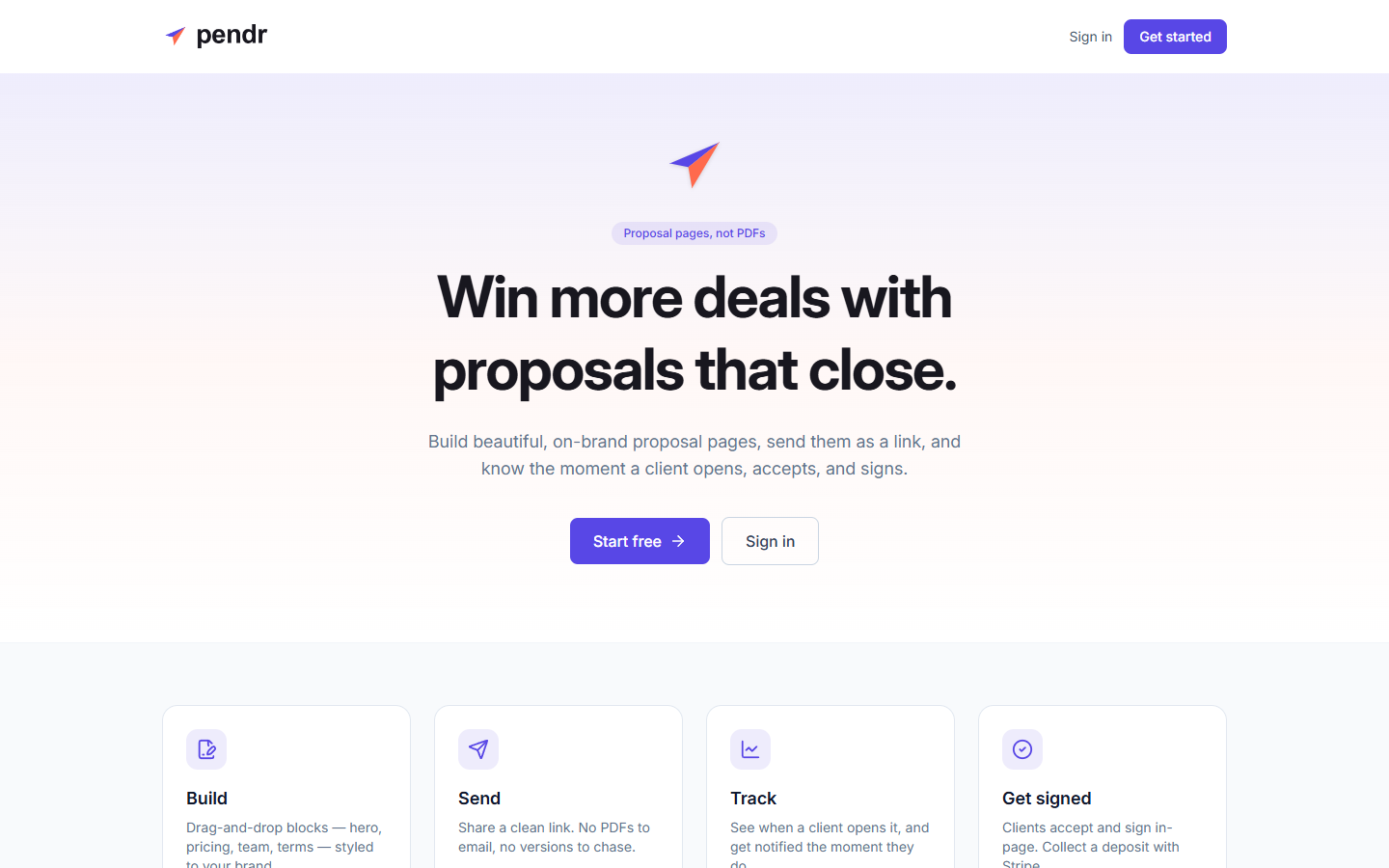 Pendr screenshot